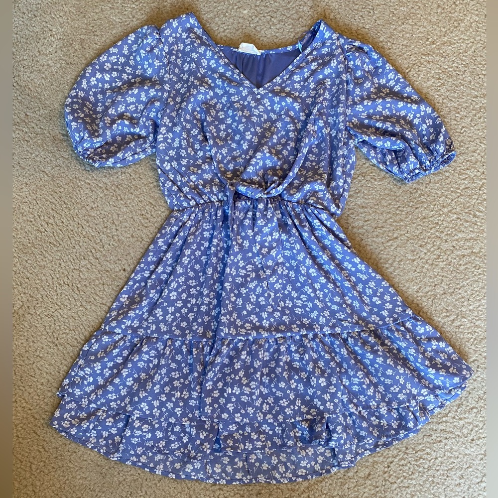 Periwinkle Floral Boutique Dress
